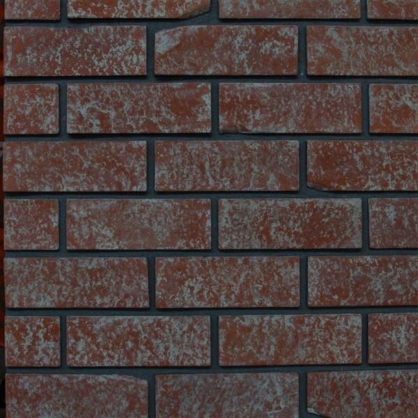 The Faux.002 is a mdf painted texture that resembles old bricks. Composed by rectangular, brick colored pieces and complemented by the white paint that serves as grout, this panel creates an industrial look with quick aand easy application, reducing the cost of laying bricks and replacing